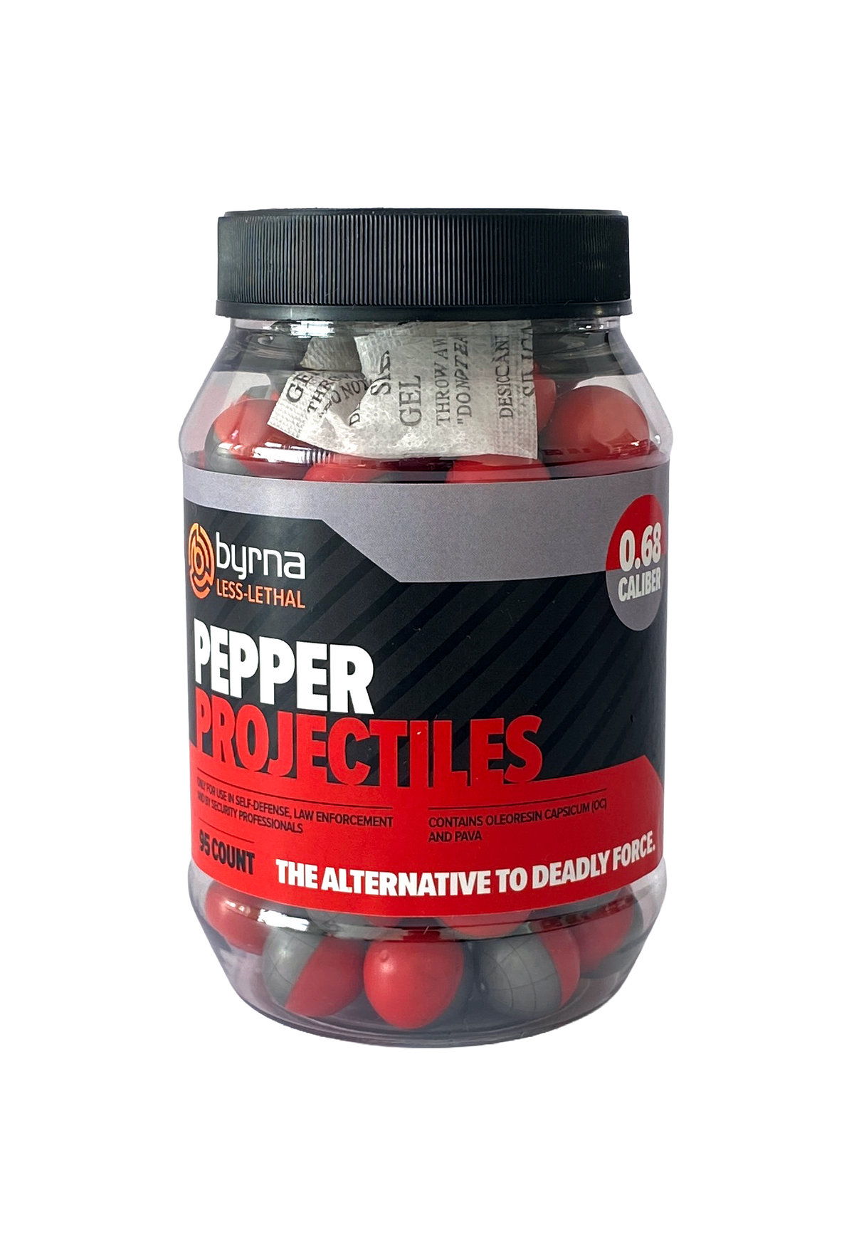 Proyectiles Pepper Byrna Calibre .68 Pack x95